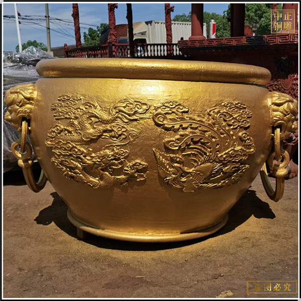 双龙故宫铜缸铸造