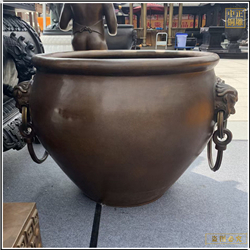 1米1.2米铜水缸铸造